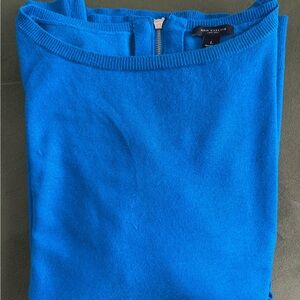 Ann Taylor Bright Blue Scoop Neck Sweater